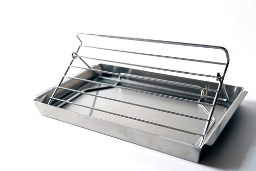 KitchaPro Bacon Rack for Oven Nonstick - BONUS Recipe Book - BETTER Baking,  Roasting, Cooking & Grilling - 13 x 9.5 x 1 inches - Aluminum Quarter 1/4